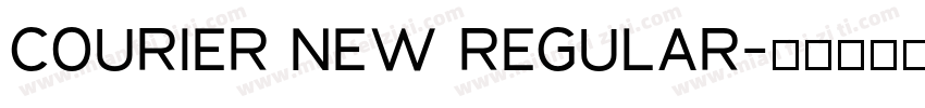 Courier New Regular字体转换